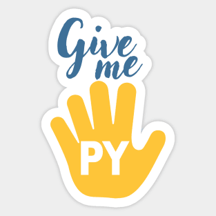 Python Programmer Humor Phrase Sticker